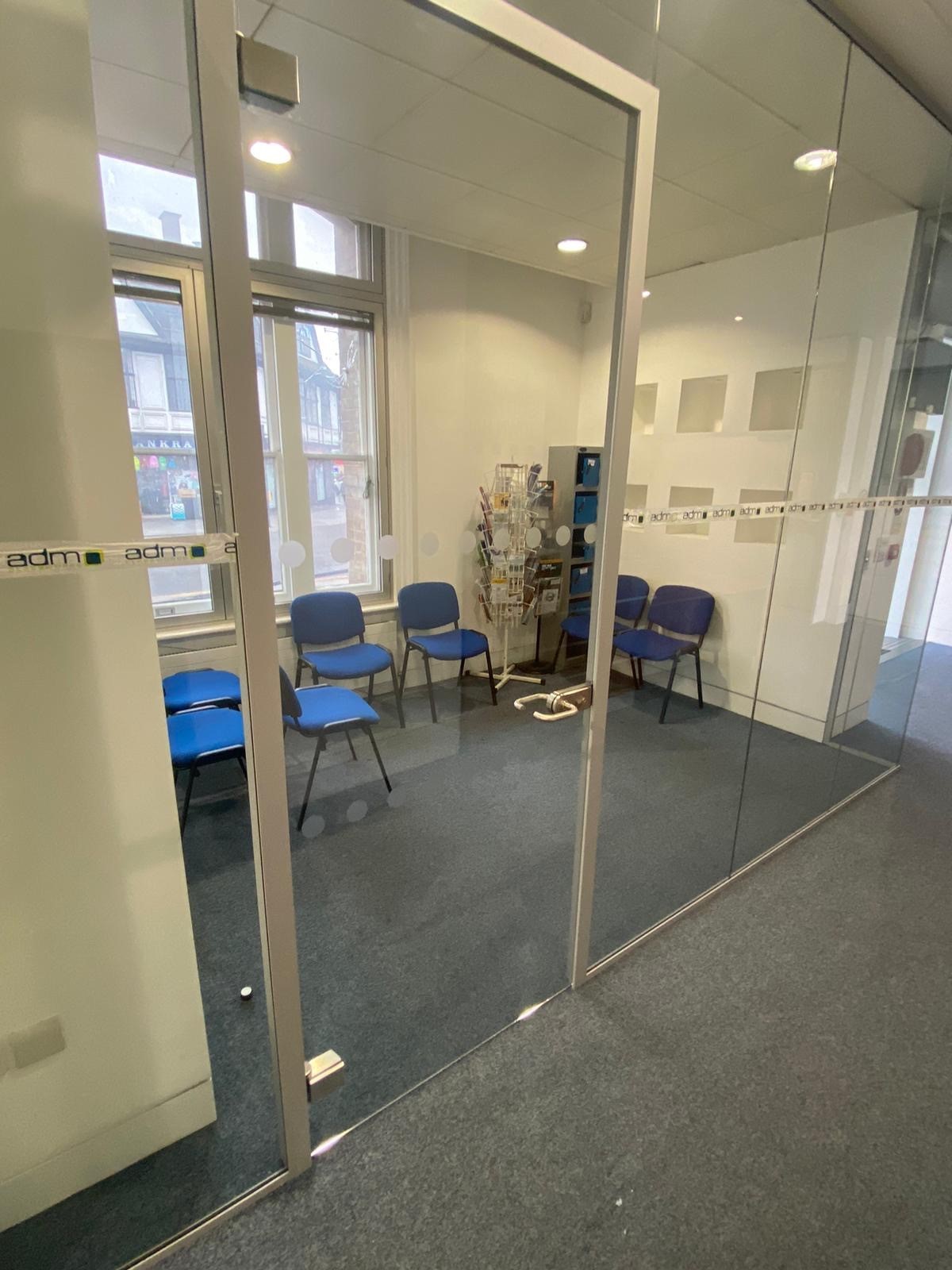 Glass Partitioning & Suspended Ceiling